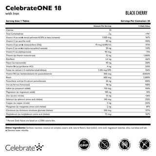 CelebrateONE 18 Multivitamínico bariátrico una vez al día con Hierro, Masticabile