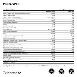Multivitaminas de Pérdida de Peso Multi-Well, Cápsulas 