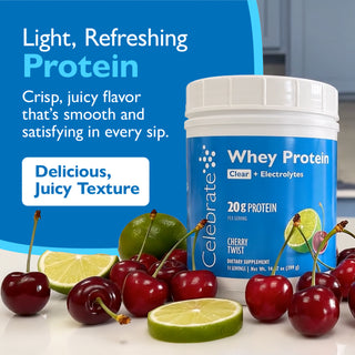Celebrate Suero de leche Proteína Clear + Electrolitos 