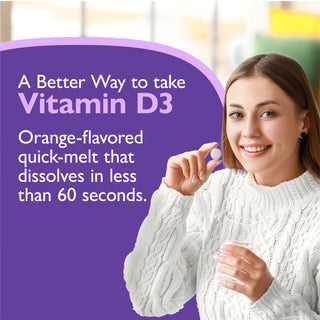 Vitamina D3 125mcg (5.000 UI), Quick-Melt, Orange