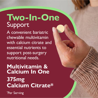 Essential Multi 2 en 1 Multivitamínico con Calcio, Masticabile