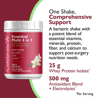 Essential Multi 4 en 1 Multivitamínico con Calcio + Proteína, Polvo