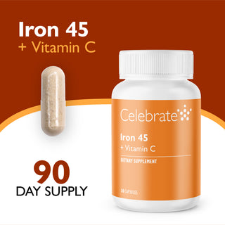 Hierro 45 mg + Vitamina C, Cápsulas