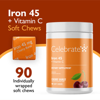 Hierro 45 mg + Vitamina C, Soft Chews