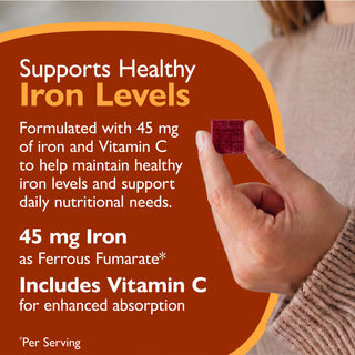 Hierro 45 mg + Vitamina C, Soft Chews