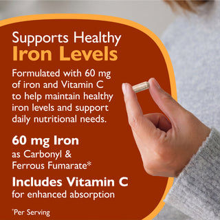 Hierro 60 mg + Vitamina C, Cápsulas
