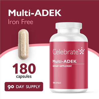 Multi-ADEK Vitamina sin Hierro, Cápsulas
