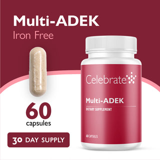 Multi-ADEK Vitamina sin Hierro, Cápsulas