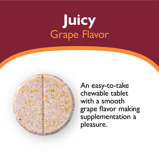 Vitamina Multi-ADEK con 60mg Hierro, Masticabile, Grape