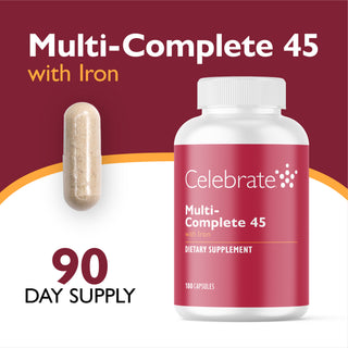 Multivitamínico bariátrico Multi-Complete 45 con Hierro, Cápsulas