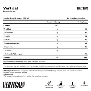Agua proteica transparente «Vertical»