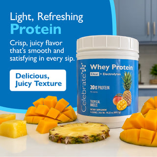 Celebrate Suero de leche Proteína Clear + Electrolitos 