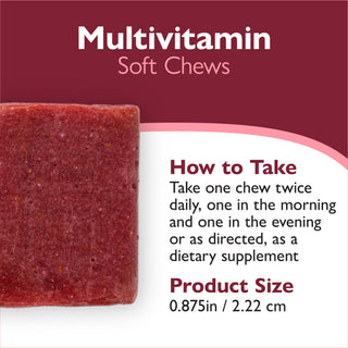 Multivitamínico bariátrico sin Hierro, Masticables blandos